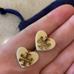 Tory Burch heart earrings